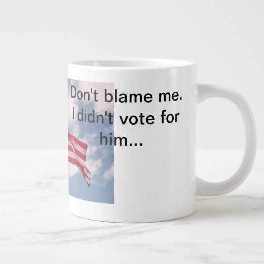 Niet mijn schuld grote koffiekop (Rechts)