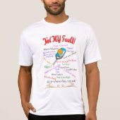 Niet mijn schuld. Pickleball-excuses T-shirt (Voorkant)