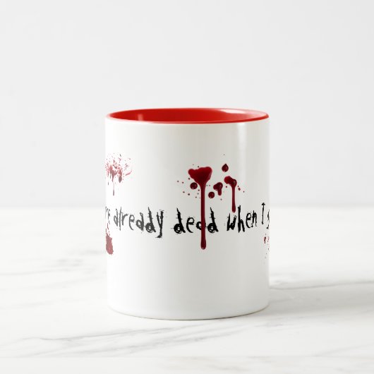 Niet mijn schuld tweekleurige koffiemok (Center)