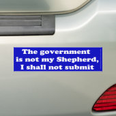 Niet mijn Shepherd Bumpersticker (Op auto)