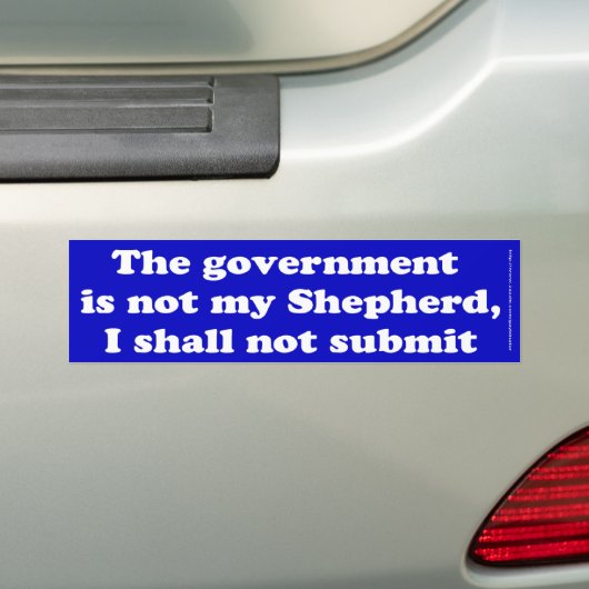 Niet mijn Shepherd Bumpersticker (Op auto)