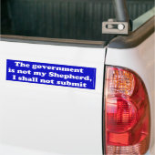 Niet mijn Shepherd Bumpersticker (Op Truck)