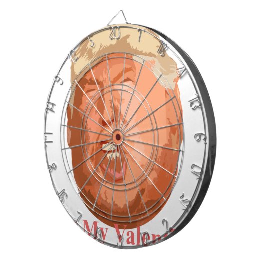 niet mijn valentijn dartbord (Voorkant Rechts)