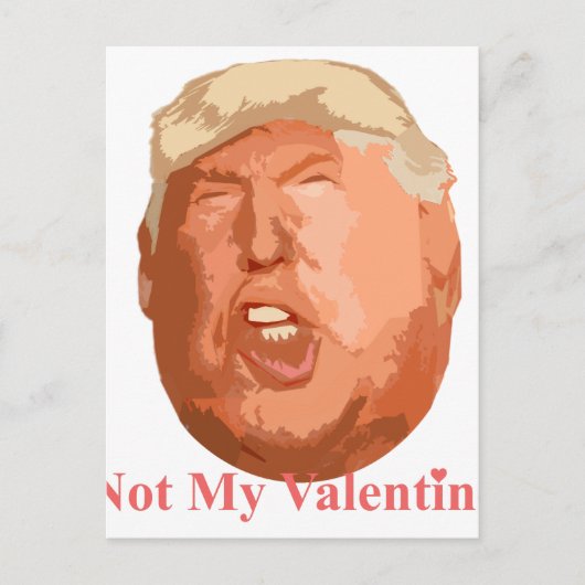 niet mijn valentijn feestdagenkaart (Voorkant)