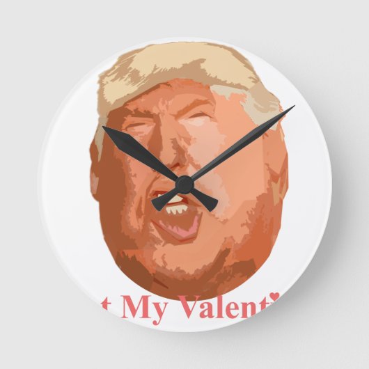 niet mijn valentijn ronde klok (Voorkant)