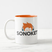 Niet mijn verjaardag tweekleurige koffiemok (Links)