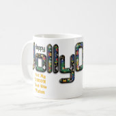 Niet mijn visie maar zijn visie op Kerstmis 3D Koffiemok (Voorkant links)