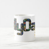 Niet mijn visie maar zijn visie op Kerstmis 3D Koffiemok (Center)