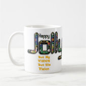 Niet mijn visie maar zijn visie op Kerstmis 3D Koffiemok (Links)