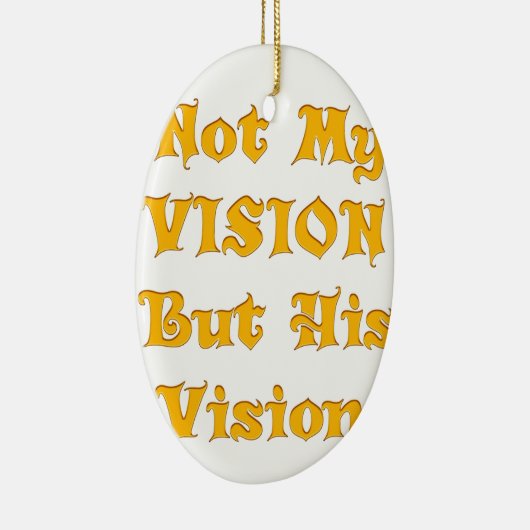 Niet mijn visie, maar zijn visie op kunst keramisch ornament (Rechts)