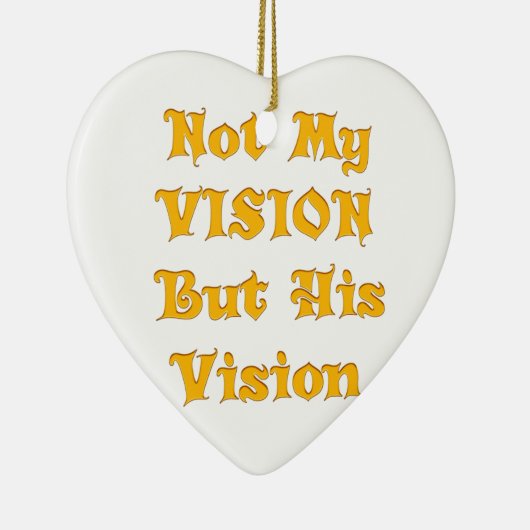 Niet mijn visie, maar zijn visie op kunst keramisch ornament (Rechts)