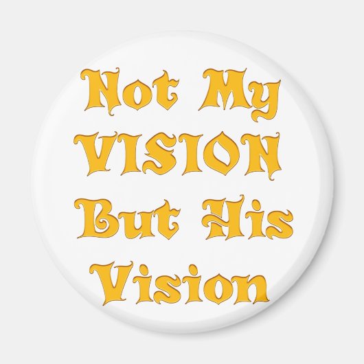 Niet mijn visie, maar zijn visie op kunst magneet (Voorkant)