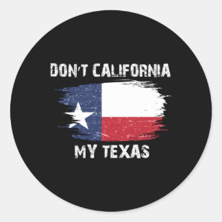 Niet mijn vlag uit Californië Ronde Sticker