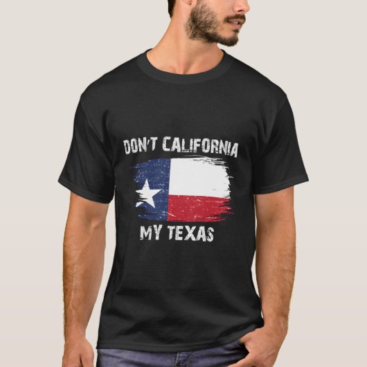 Niet mijn vlag uit Californië T-shirt (Voorkant)