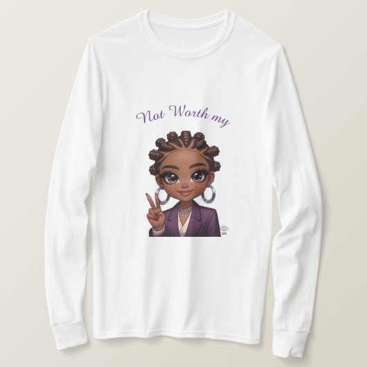 Niet mijn vrede waard t-shirt (Design voorkant)