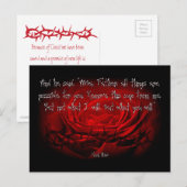 Niet mijn wil, maar de uwe geschiede in Markus 14: Feestdagenkaart (Voorkant / Achterkant)