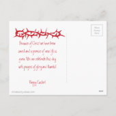 Niet mijn wil, maar de uwe geschiede in Markus 14: Feestdagenkaart (Achterkant)