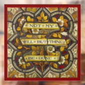 Niet Mijn wil, maar Uw wil geschiede (Lukas 22:42) Raamsticker (Vel 2)