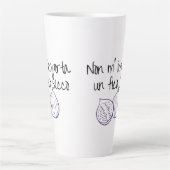 Niet m'importa un fico secco latte mok (Voorkant)