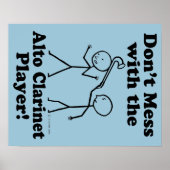 Niet minder met de Alto Sax-speler Poster (Voorkant)