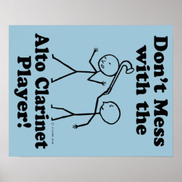 Niet minder met de Alto Sax-speler Poster