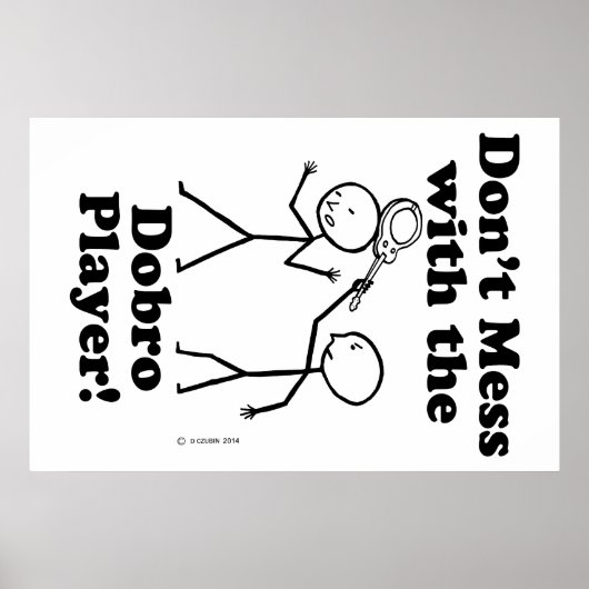 Niet minder met de Dobro-speler Poster (Voorkant)