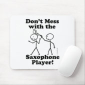 Niet minder met de saxofone-speler muismat (Met muis)