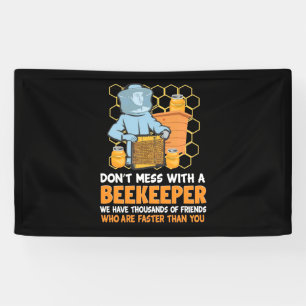 Niet minder met een bijenhouder spandoek