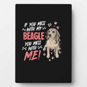 Niet minder met mijn beagle hond fotoplaat