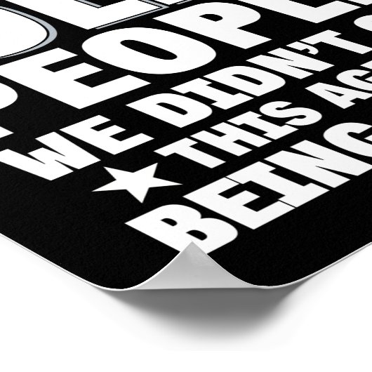 Niet minder met oude mensen... we kregen deze leef poster (Hoek)