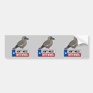 Niet minder met WWD's Bumpersticker