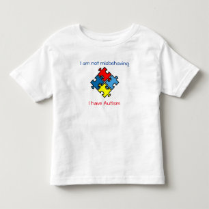 Niet misdragen Ik heb Autisme Tagless T-shirt 4-5T