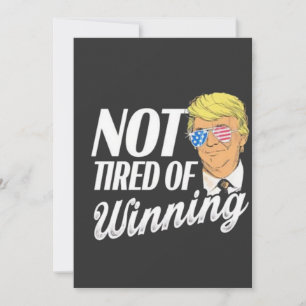 Niet moe van het winnen van Trump Maga inauguratie Kaart