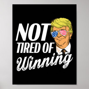 Niet moe van het winnen van Trump won 2024 Poster