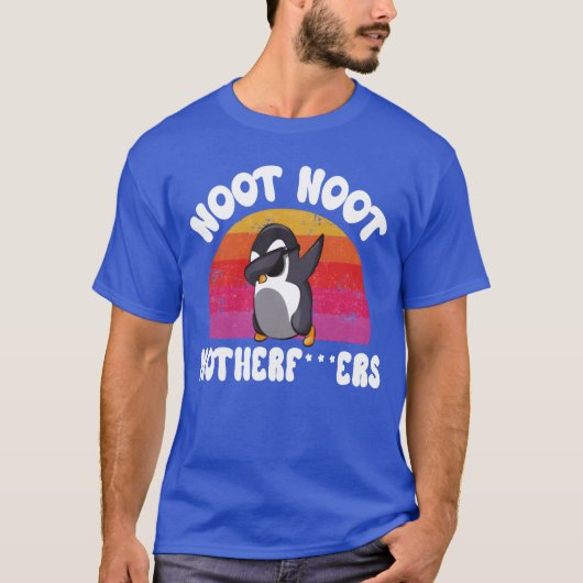 Niet moeder pinguïn grappig t-shirt (Voorkant)