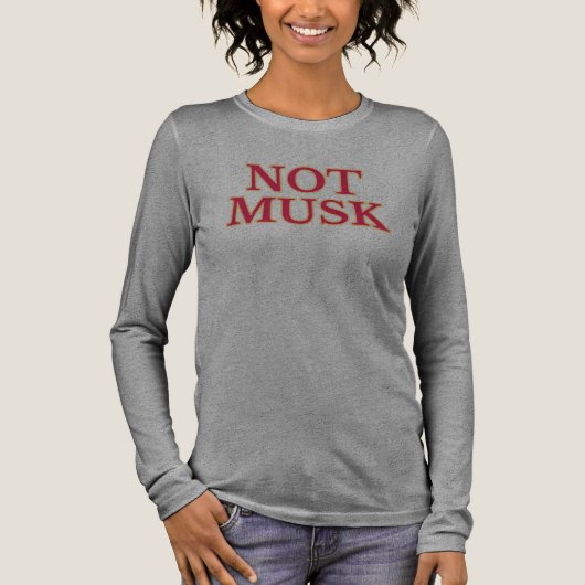 Niet Musk T-shirt met lange mouwen (Voorkant)