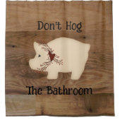 Niet naar de badkamer. douchegordijn (Voorkant)