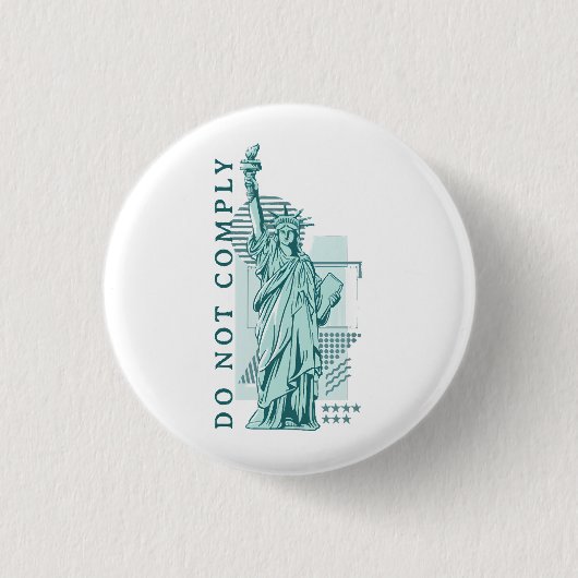 Niet naleven ronde button 3,2 cm (Voorkant)