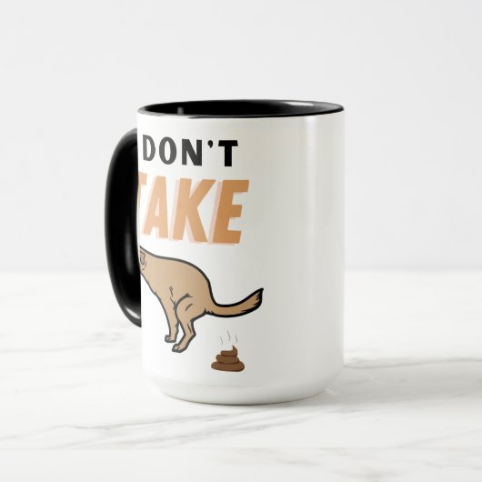 Niet nemen mok (Voorkant links)