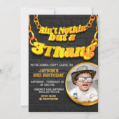 Niet niets, maar een 3-Thang - Hip Hop met foto Kaart (Voorkant)