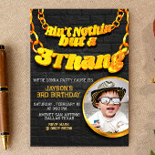 Niet niets, maar een 3-Thang - Hip Hop met foto Kaart