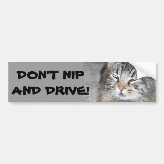 Niet nip en rijden bumpersticker (Voorkant)