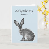 Niet nog een grijze haarhaar Humor op jaardag Kaart (Gele Bloem)