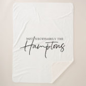 Niet noodzakelijk de grote Sherpa deken van Hampto (Voorkant)