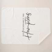 Niet noodzakelijk de grote Sherpa deken van Hampto (Voorkant (horizontaal))