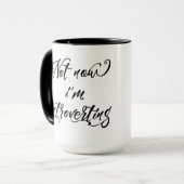 Niet nu ben ik introverte mok (Voorkant links)