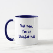 Niet nu, ik ben op Shabbat-ical Mok (Links)
