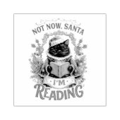 Niet Nu Kerstman, Ik Lees Even Rubberstempel (Afrduk)