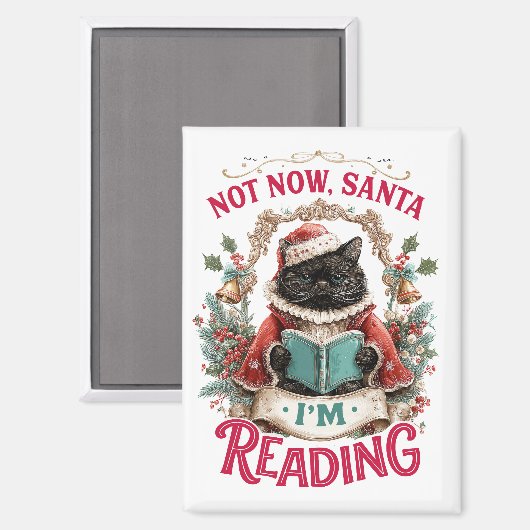 Niet Nu Kerstman, Ik Lees Magneet (Voorkant / Achterkant)