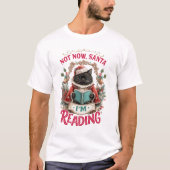 Niet Nu Kerstman, Ik Lees T-shirt (Voorkant)